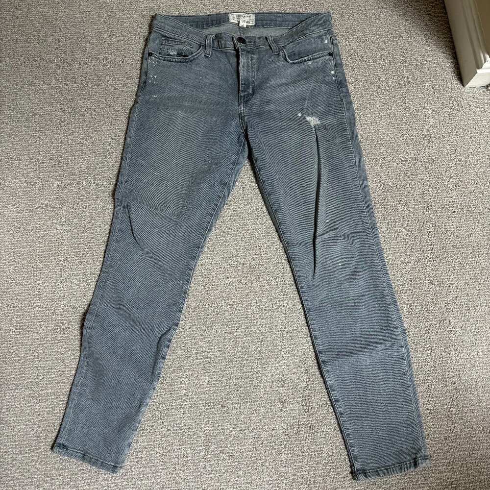 Current Elliot - Grey Splattered Stiletto Jean - Size 30